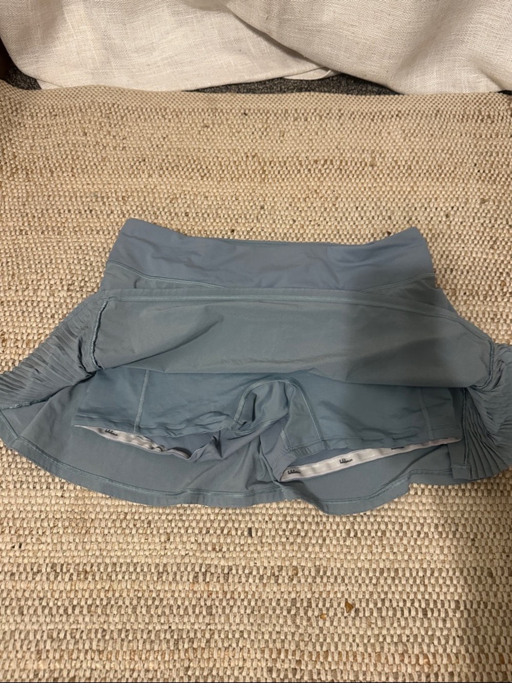lululemon athletica light blue skort